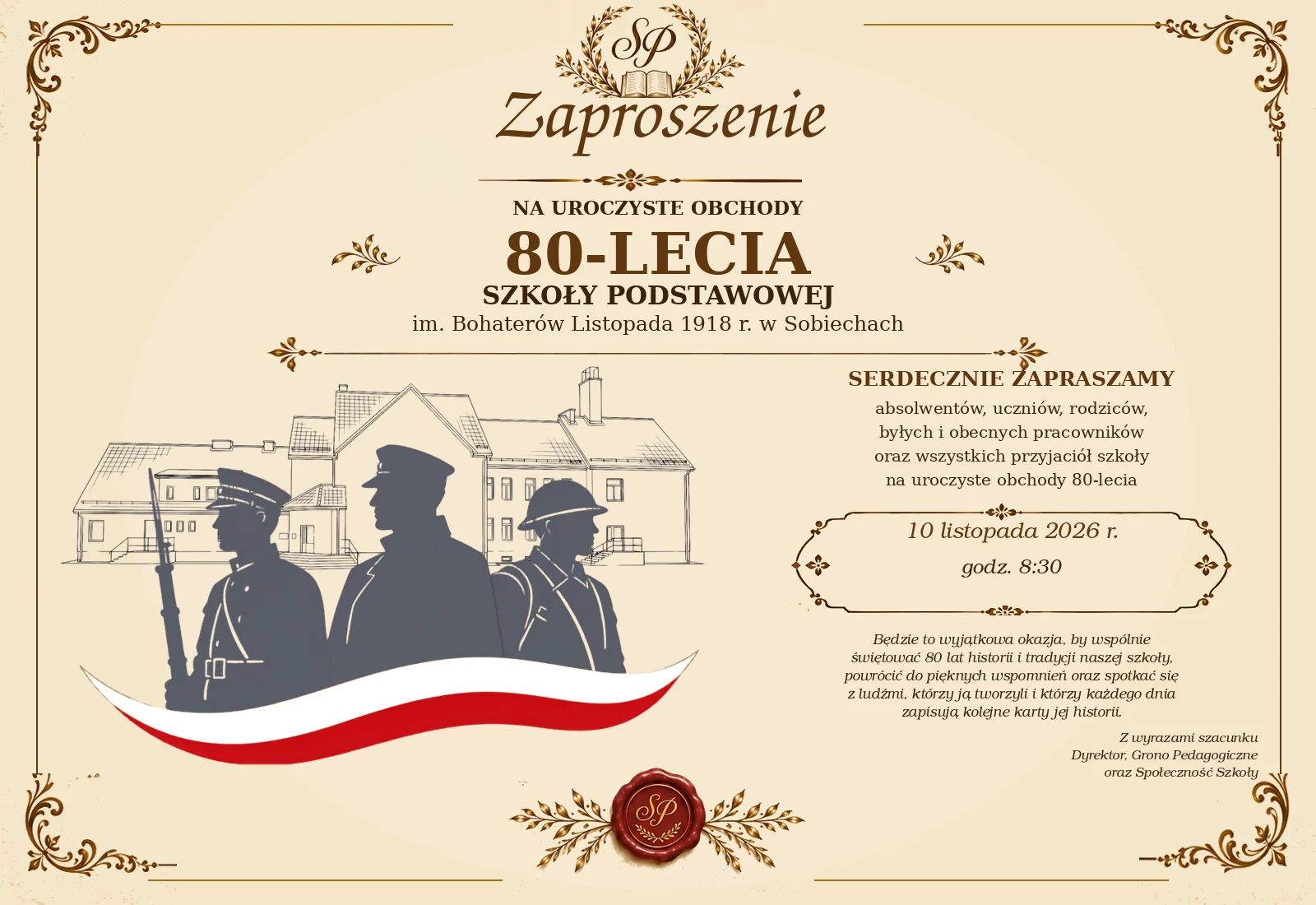 80-lecie - zaproszenie